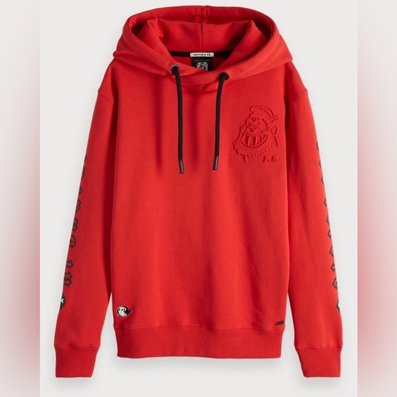 Scotch & Soda Jackets & Blazers - RARE Brutus x AB Scotch & Soda Red Hoodie